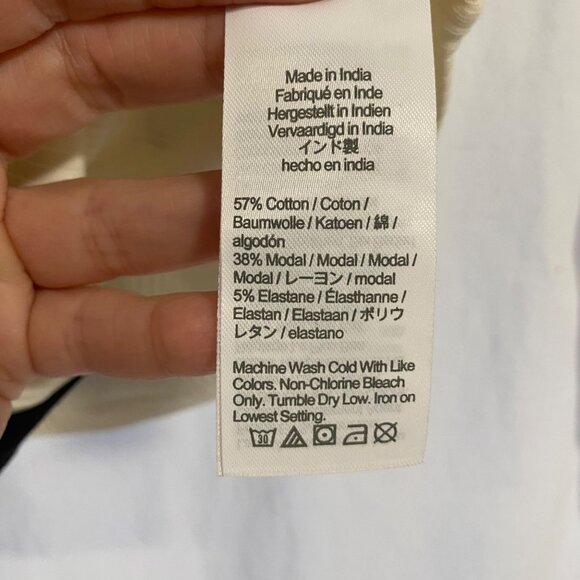 J. Crew Vintage Rib Lady Jacket Blouse Size M White and Black - Picture 4 of 7